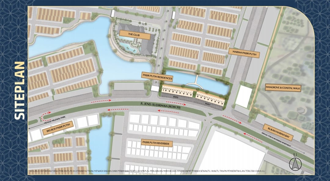 Siteplan SOHO Riverside Boulevard